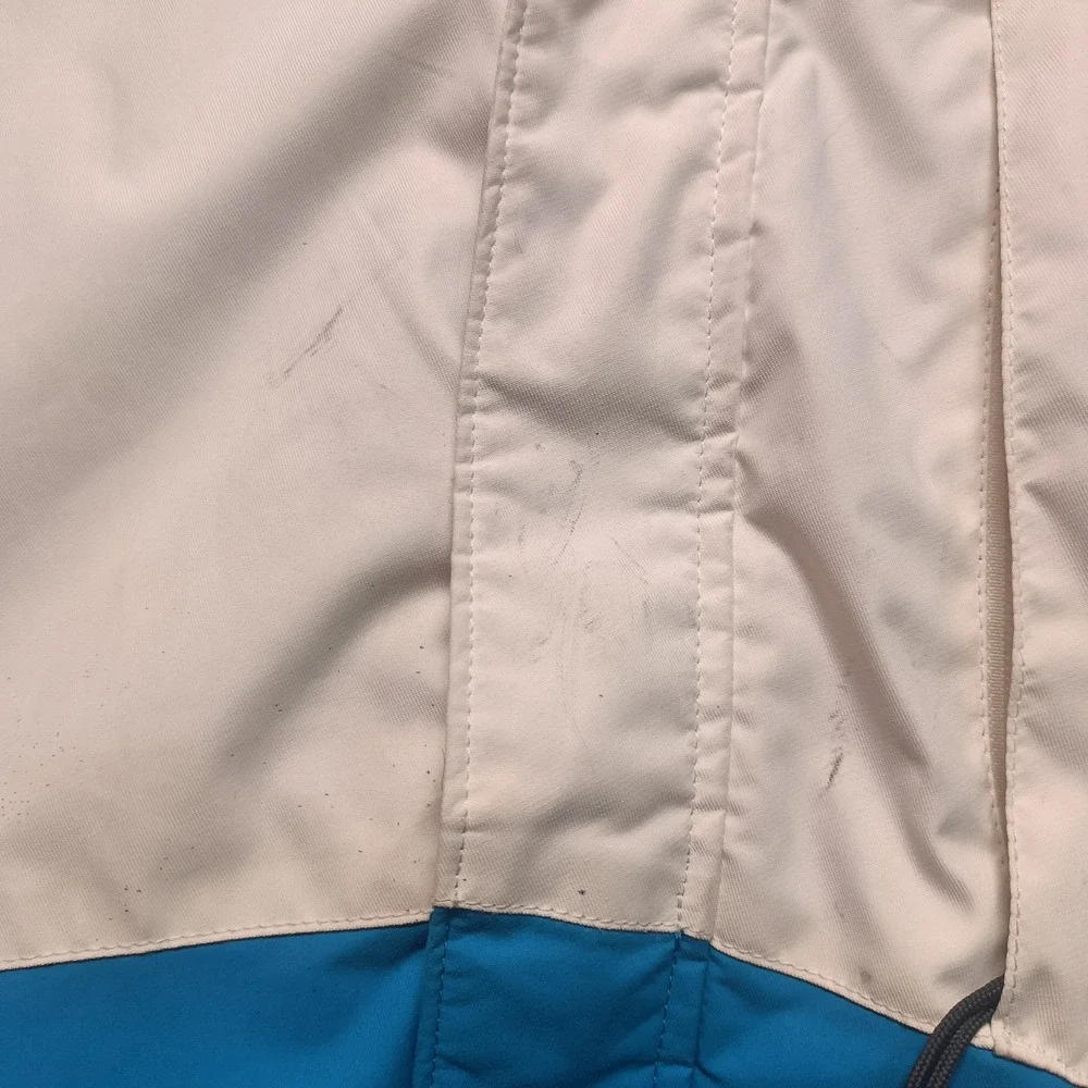 Columbia Titanium Omni-Tech Youth 14/16‎ Blue/White Omni-Heat Waterproof FLAW